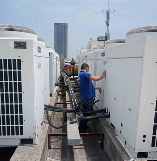 清水河中央空调制热和不制冷系统维修方法